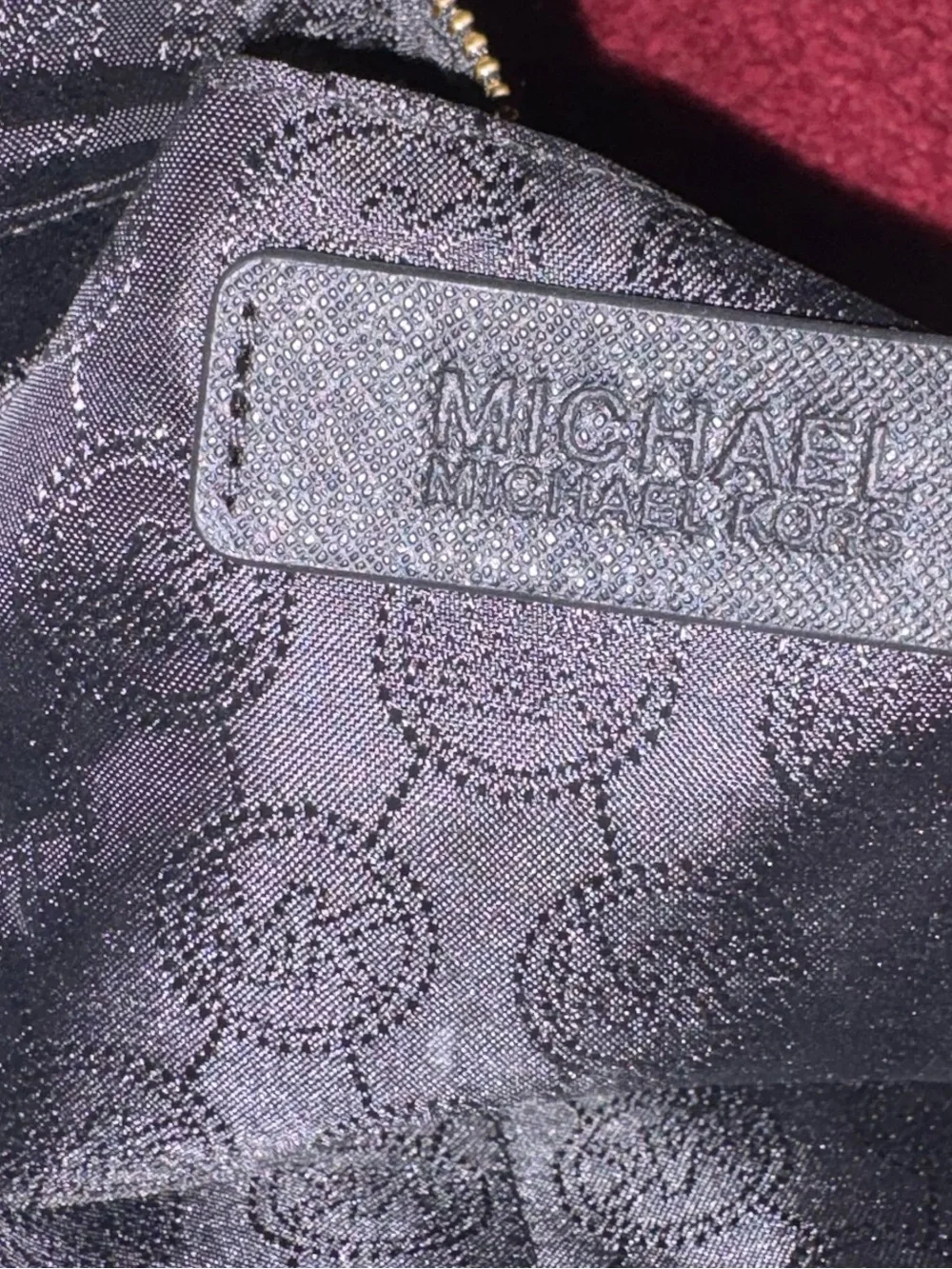 Michael Kors Black Wristlet with Gold Logo